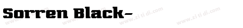 Sorren Black字体转换